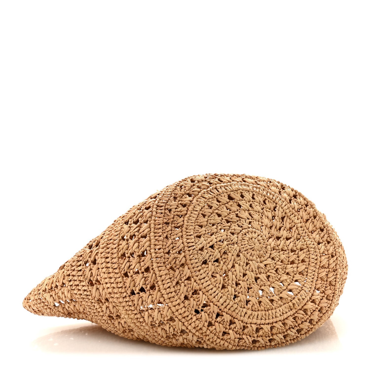 Saint Laurent Raffia Calfskin Small Panier Tote Naturel