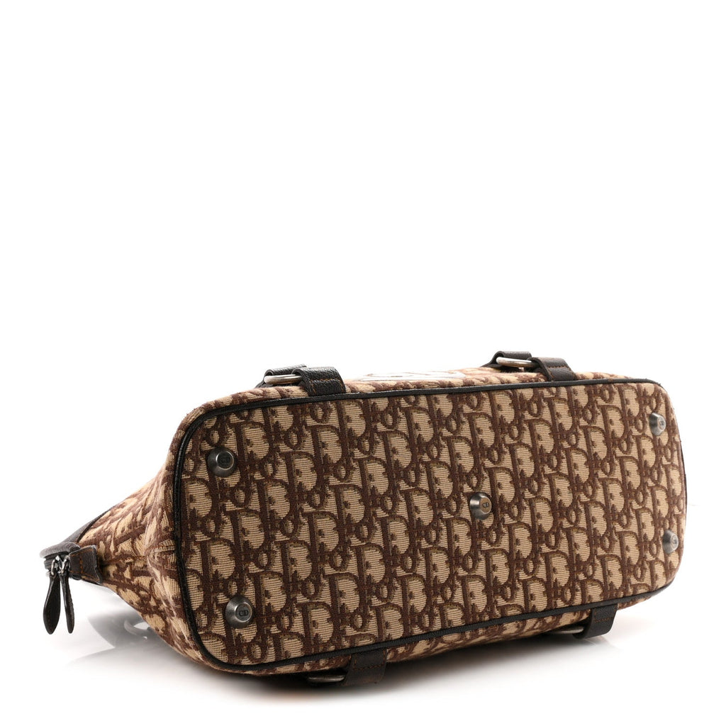 Dior Monogram Traveler Satchel Brown