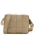 Bottega Veneta Lambskin Maxi Intrecciato Cassette Camera Bag Travertine