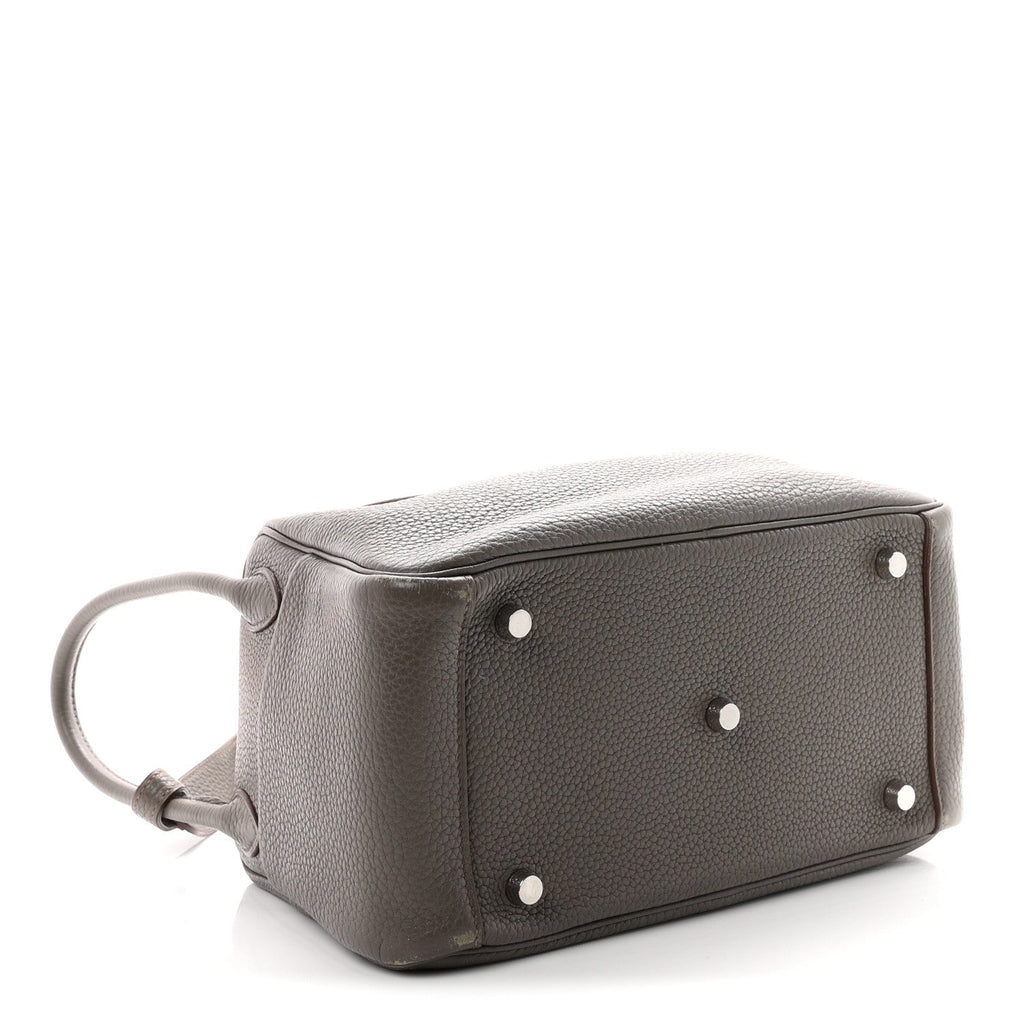 Hermès Taurillon Clemence Lindy 26 Etain