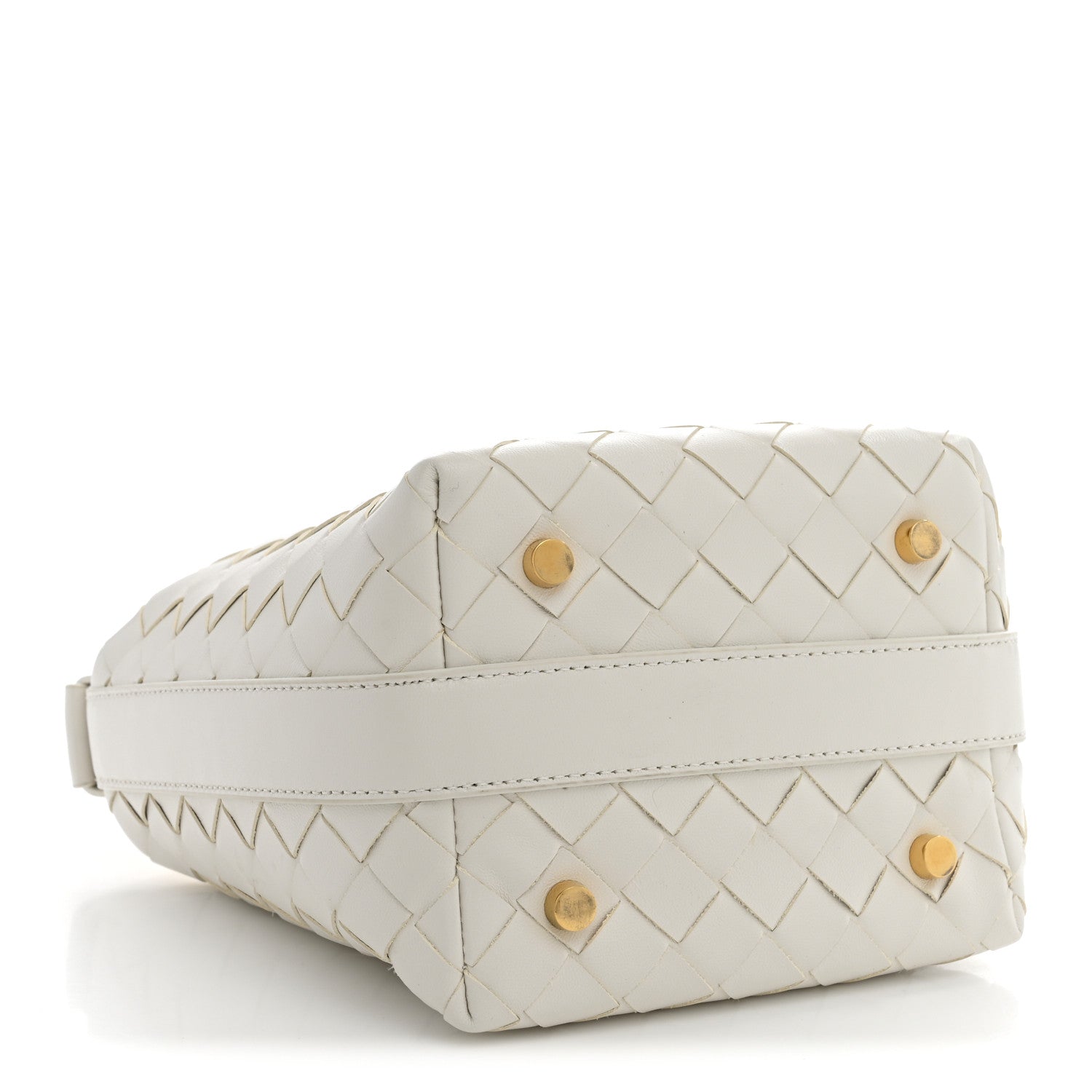 Bottega Veneta Nappa Intrecciato Heart Candy Wallace White