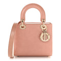 Dior Snakeskin Small Lady Dior Pink