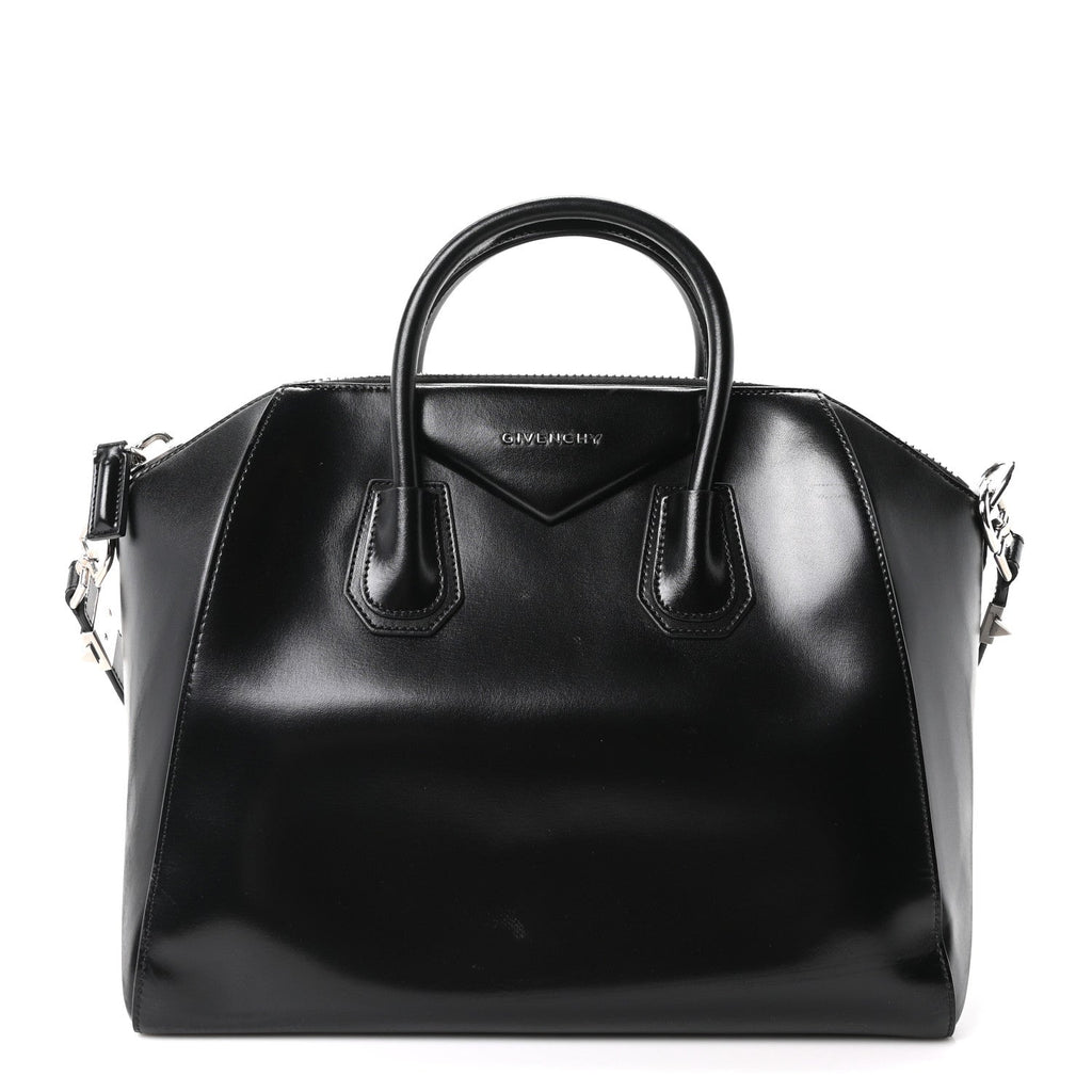 Givenchy Shiny Lord Calfskin Medium Antigona Black