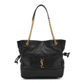 Saint Laurent Lambskin Medium Jamie Shopping Tote Black
