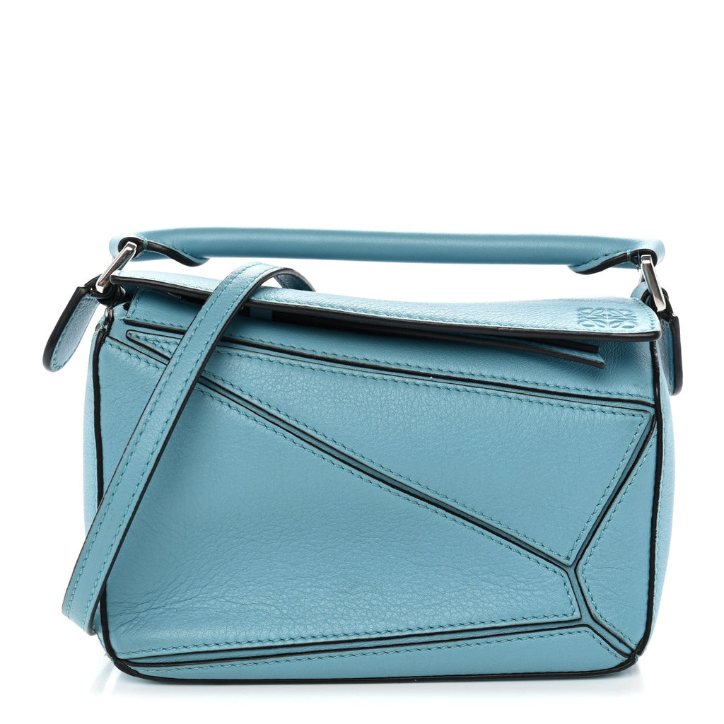 Loewe Calfskin Mini Puzzle Bag Light Blue