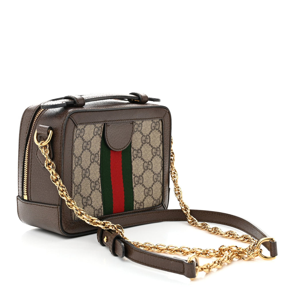 Gucci Ophidia Mini camera bag GG Supreme back view
