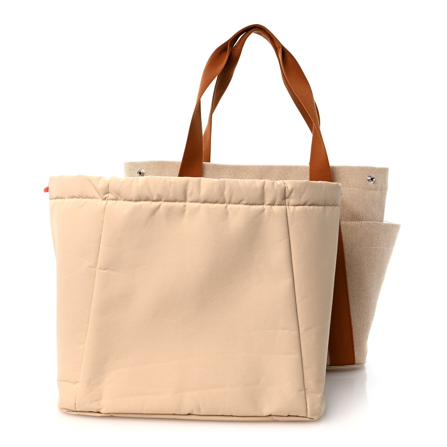 Hermès H Canvas Cabriole Nappy Bag Biscuit