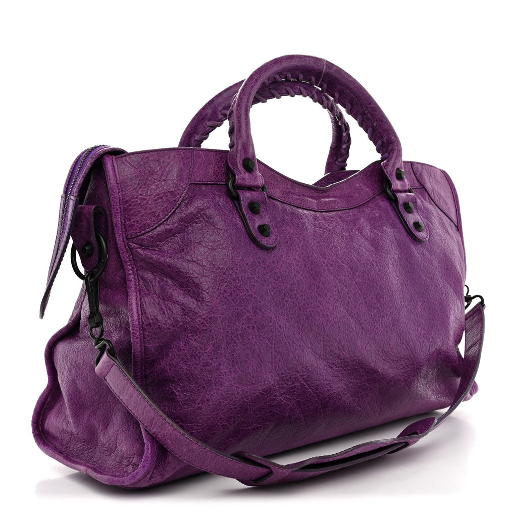 Balenciaga Agneau Classic Hardware City Ultraviolet