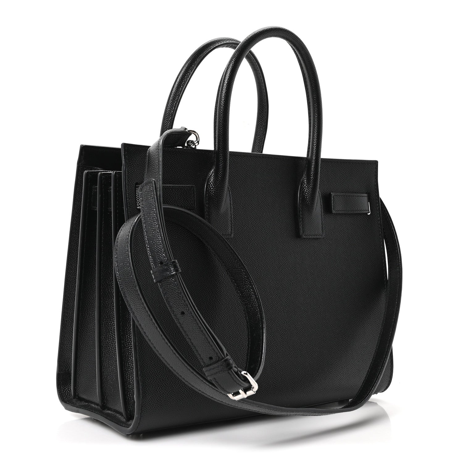 Saint Laurent Grain de Poudre Baby Sac De Jour Black