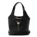 Chanel Calfskin Quilted Medium Shopping Bag Black