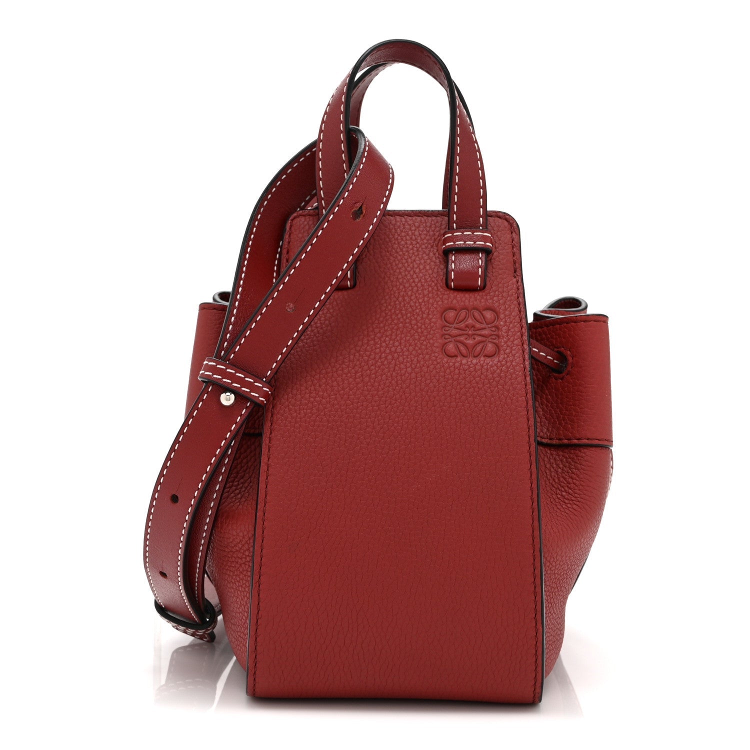 Loewe Soft Grained Calfskin Mini Hammock Shoulder Bag Dark Red