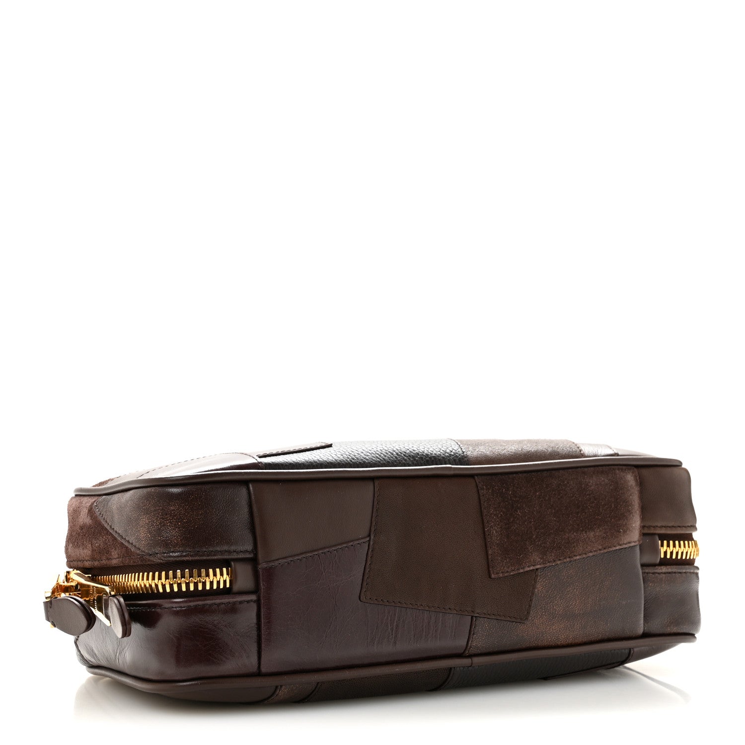Miu Miu Nappa Patchwork Small Beau Top Handle Bag Briarwood