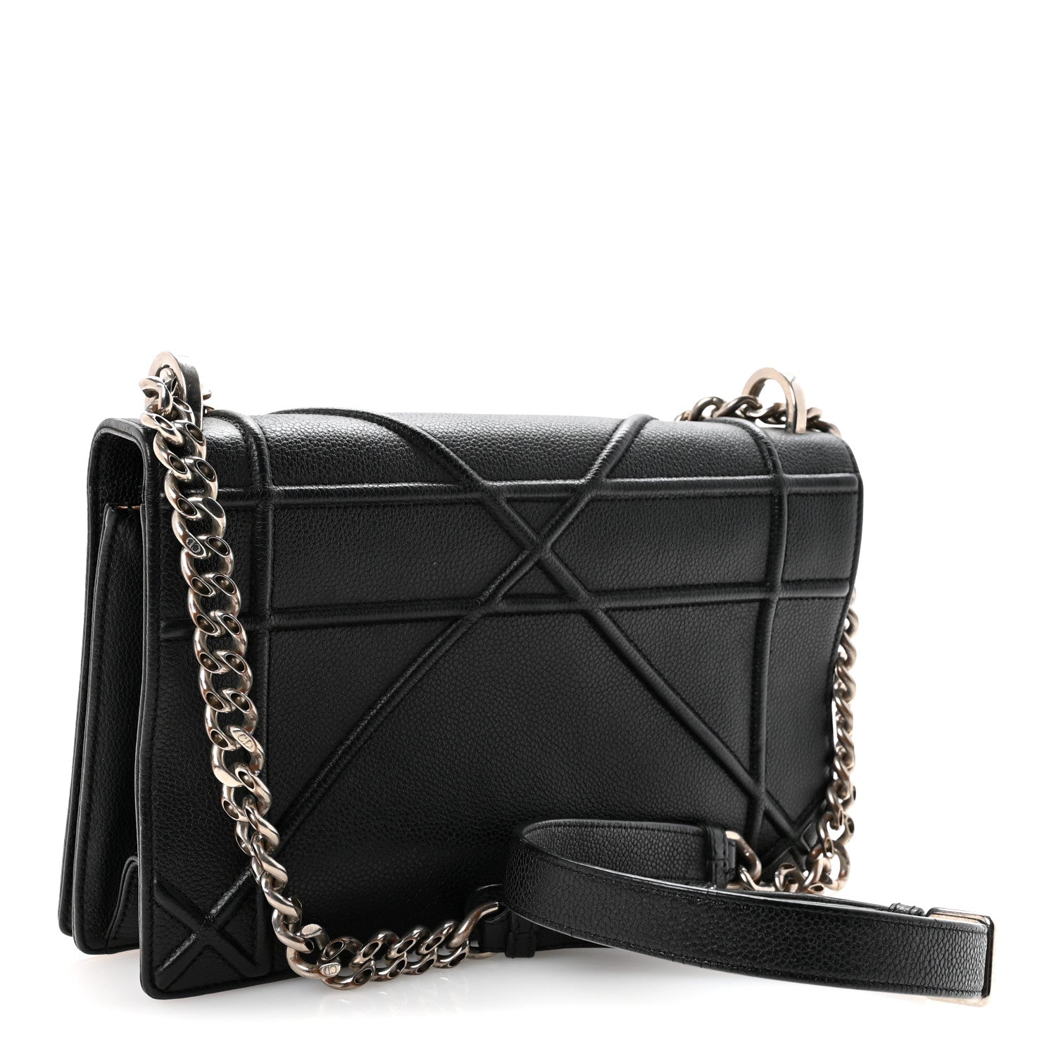 Dior Grained Calfskin Medium Diorama Flap Bag Black