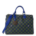 Louis Vuitton Damier Heritage Speedy Bandouliere 40 Blue Green