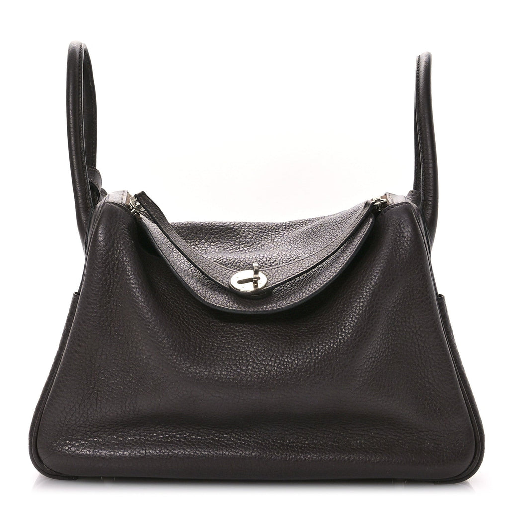 Hermès Taurillon Clemence Lindy 30 Chocolate