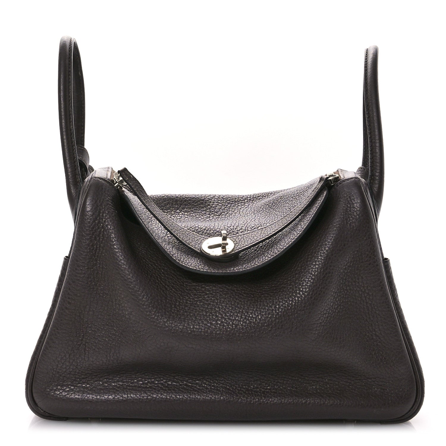 Hermès Taurillon Clemence Lindy 30 Chocolate