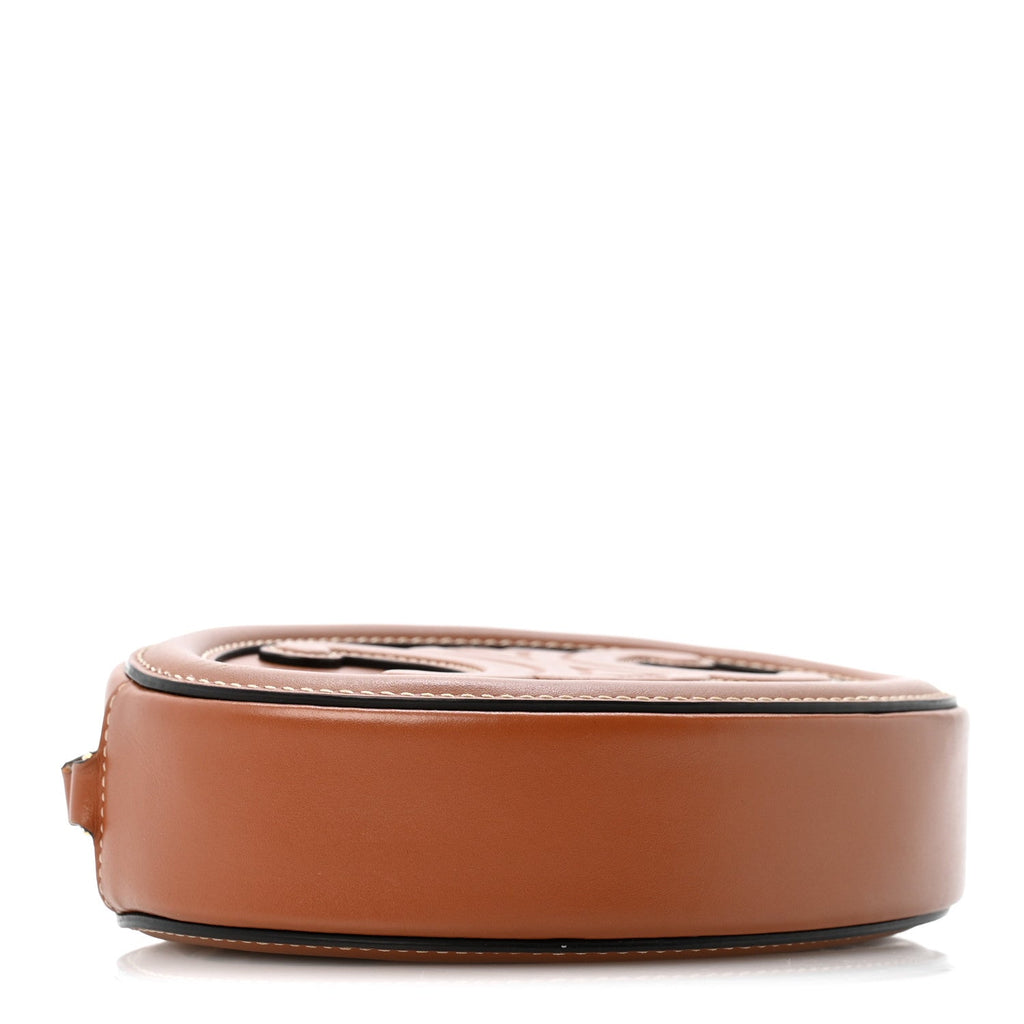 Celine Smooth Calfskin Cuir Triomphe Oval Bag Tan