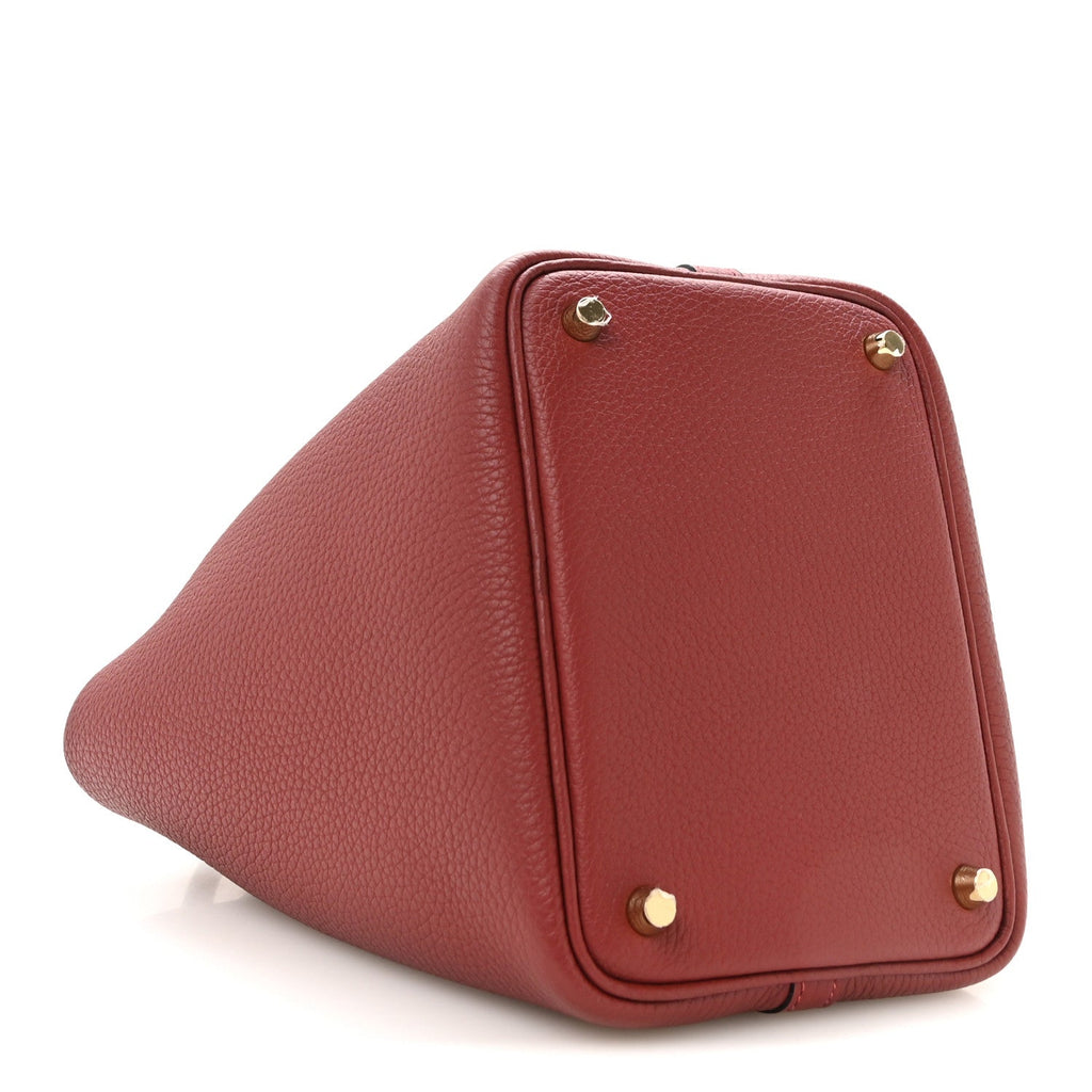 Hermès Taurillon Clemence Picotin Lock 18 PM Rouge H