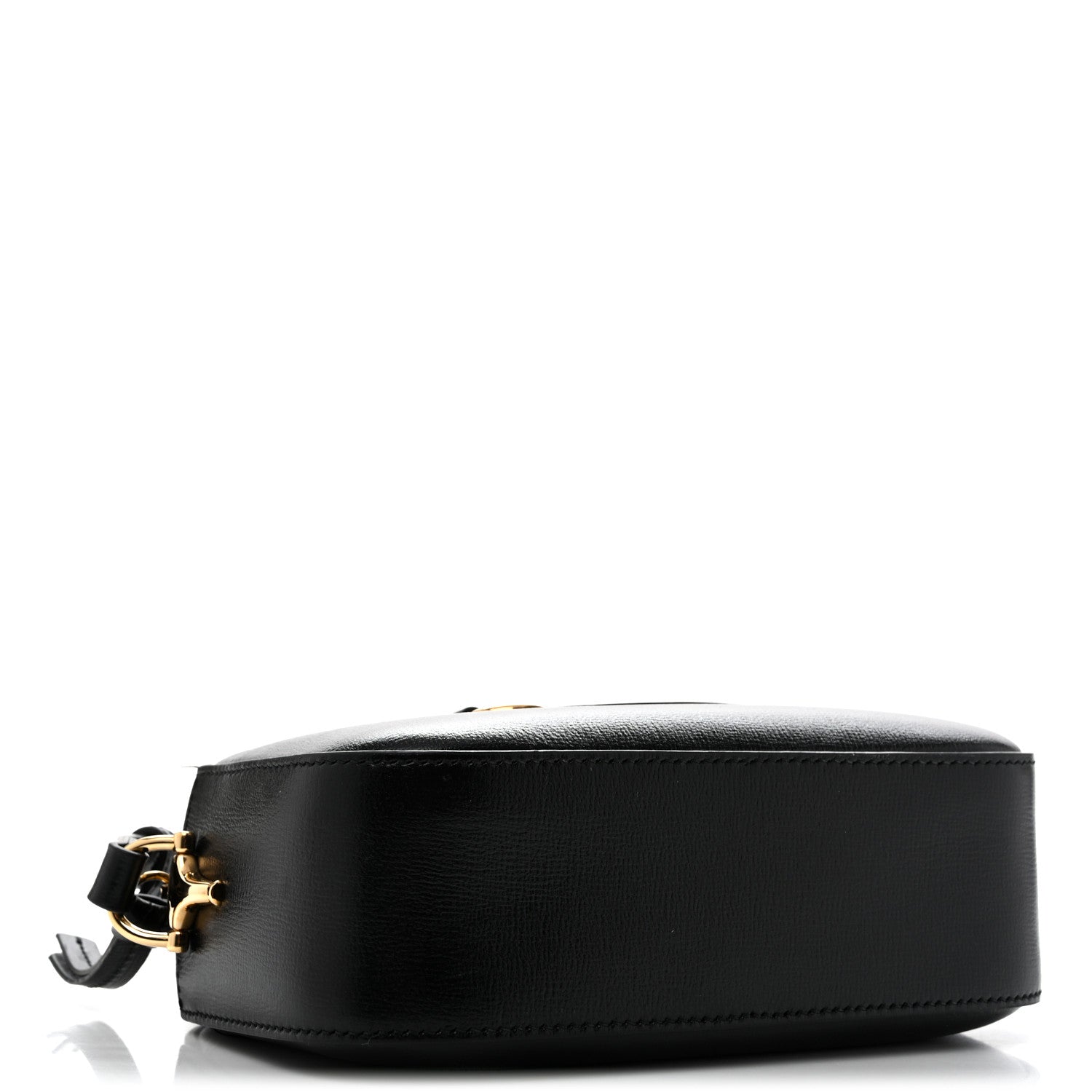 Gucci Calfskin Mini Horsebit 1955 Camera Shoulder Bag Black