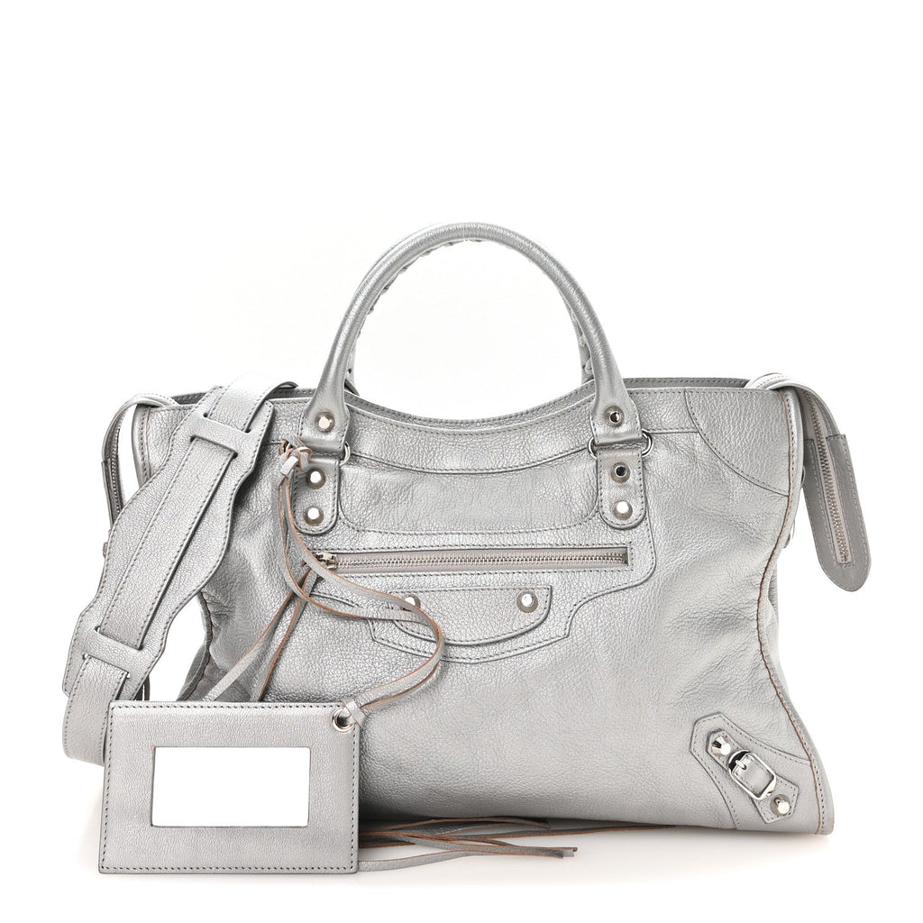 Balenciaga Chevre Classic Silver Hardware City Silver