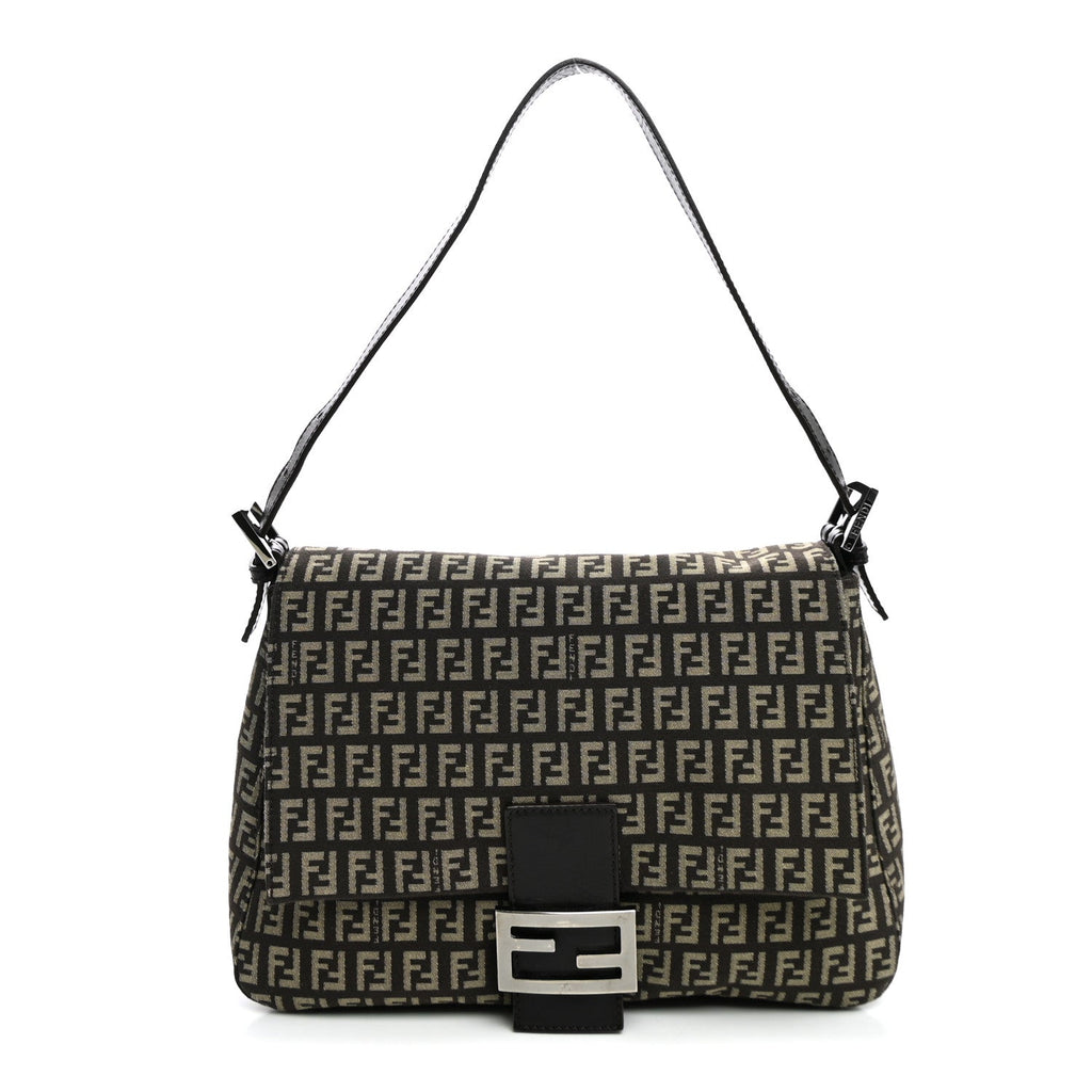 Fendi Zucchino Mama Baguette Brown