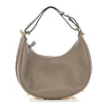 Fendi Vitello Grace Matte Small Fendigraphy Hobo Bag Tortora