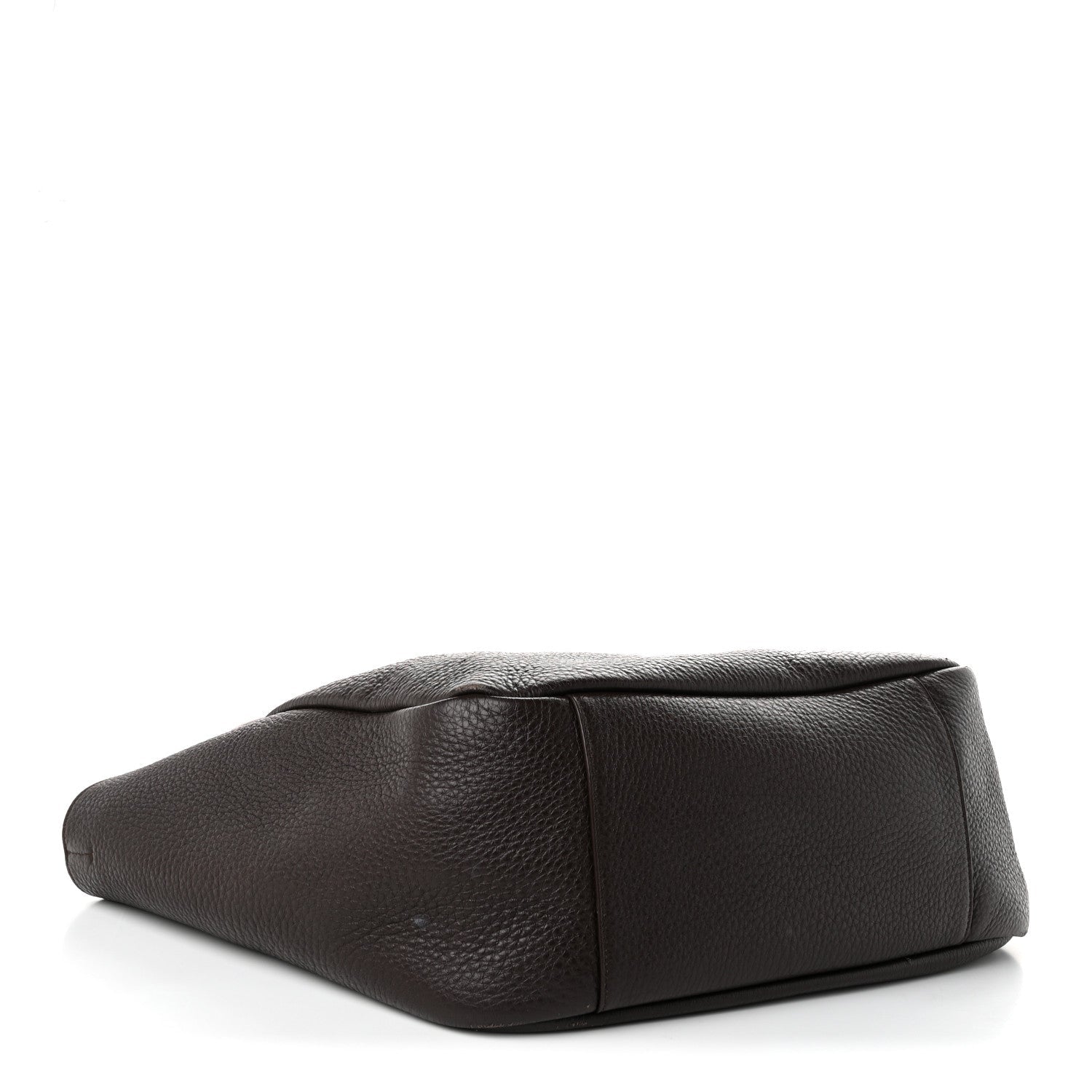 Saint Laurent Grained Deerskin Bea Tote Sweet Chocolate