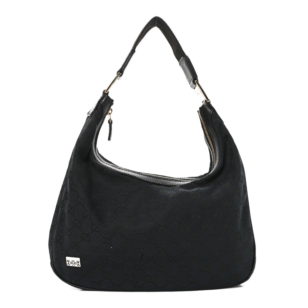 Gucci Monogram Medium Pop Hobo Black