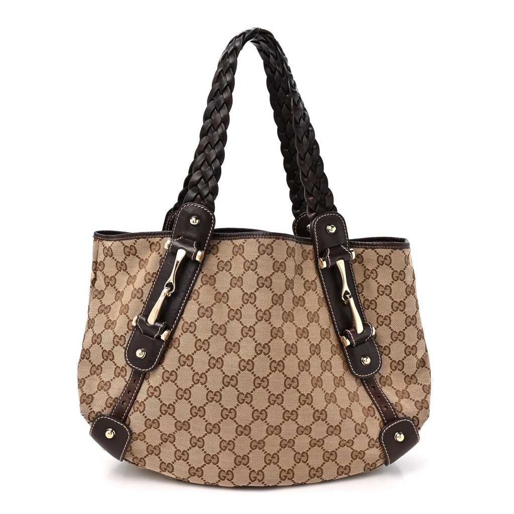 Gucci Monogram Small Pelham Shoulder Bag Dark Brown