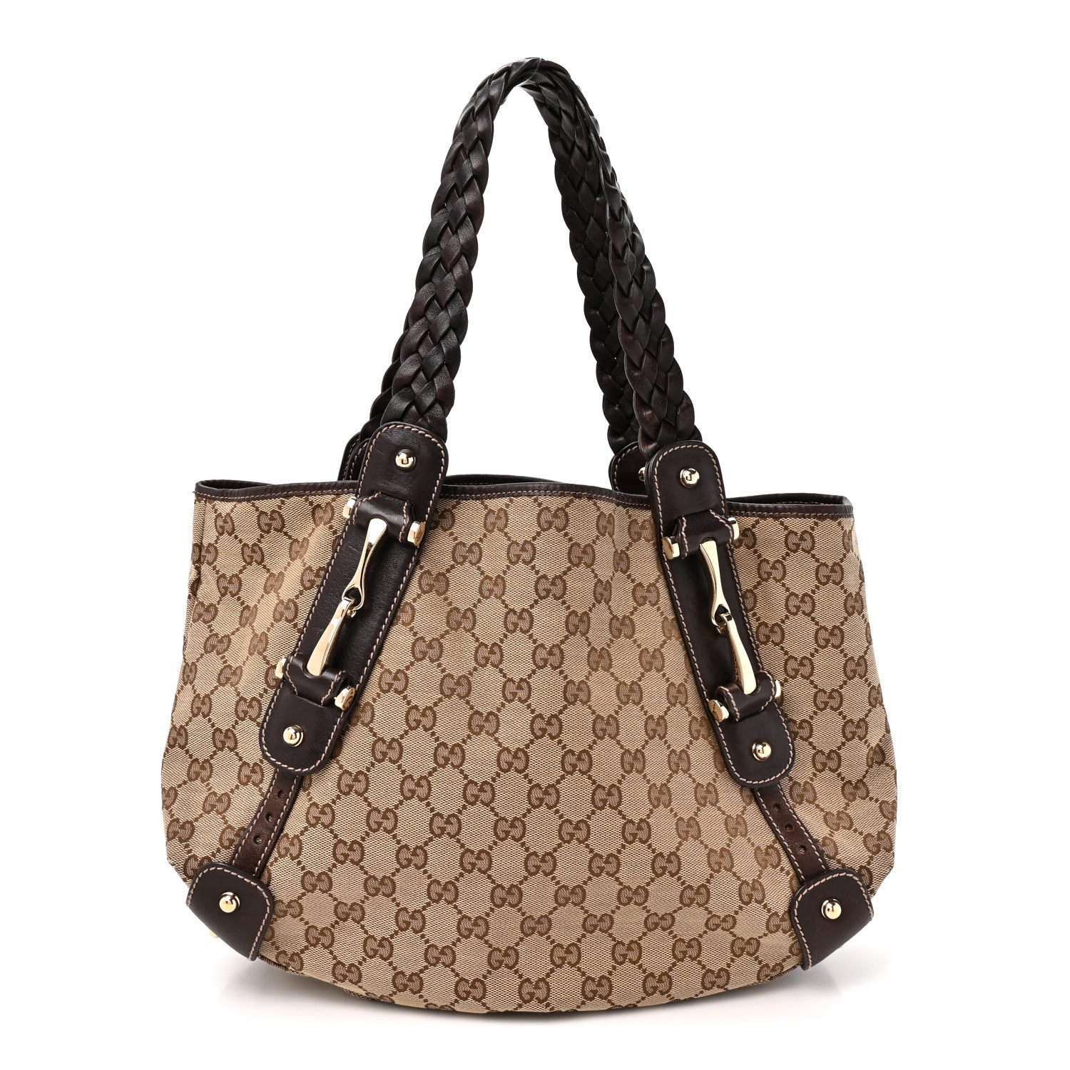 Gucci Monogram Small Pelham Shoulder Bag Dark Brown