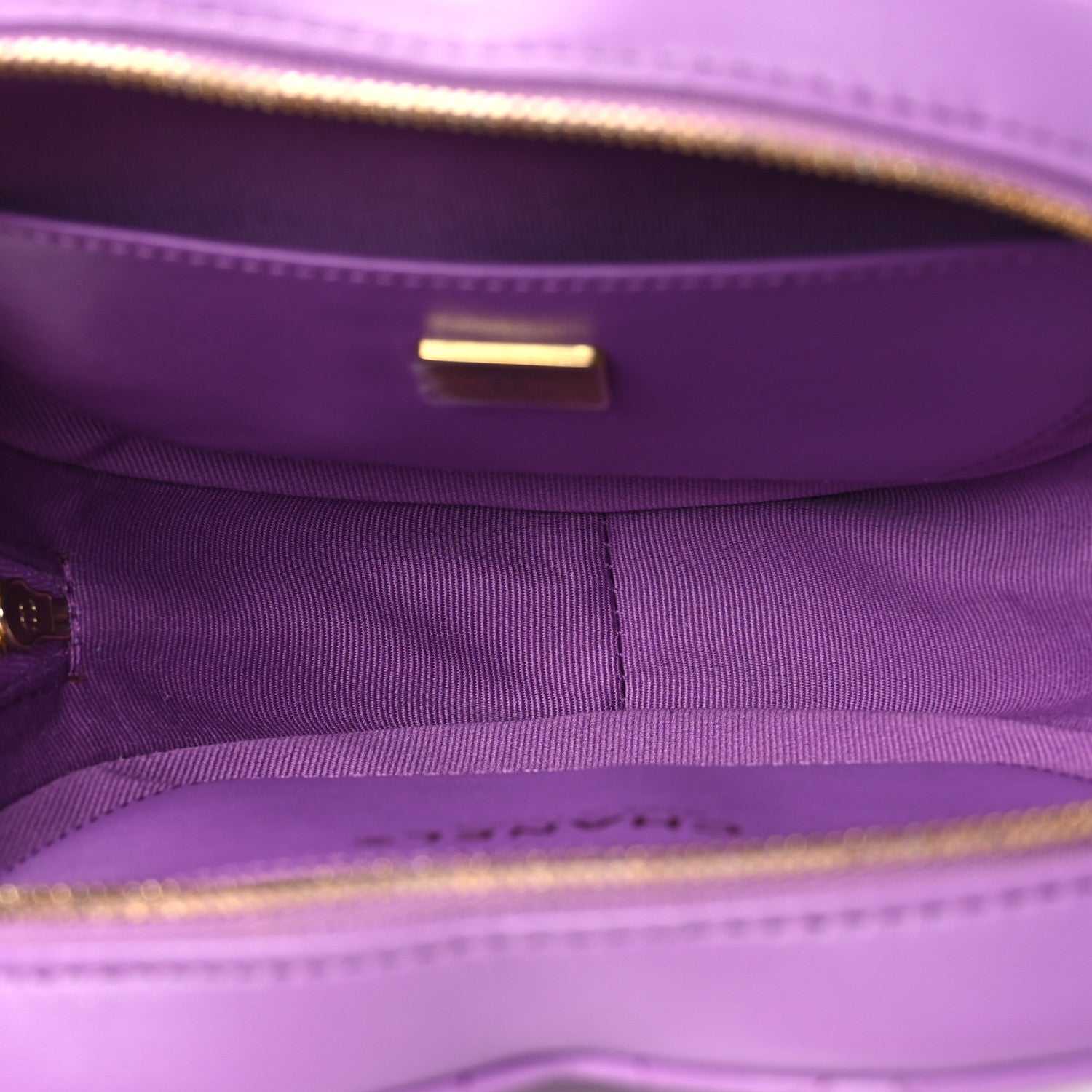 Chanel Lambskin Quilted CC In Love Heart Bag Purple