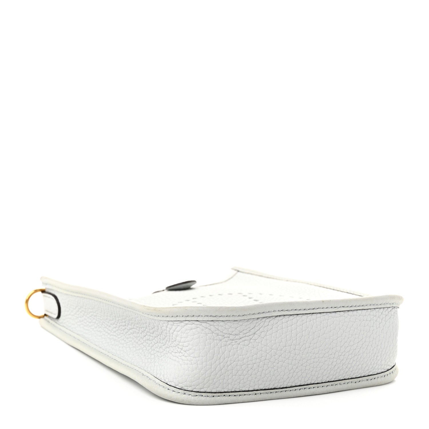Hermès Taurillon Clemence Evelyne TPM Bleu Pale Gris Etain