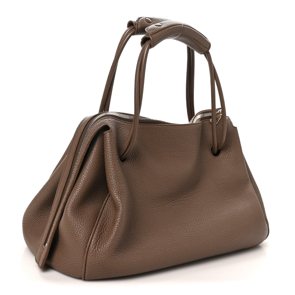 Loewe Supple Grained Calfskin Large Madrid Bag Taupe
