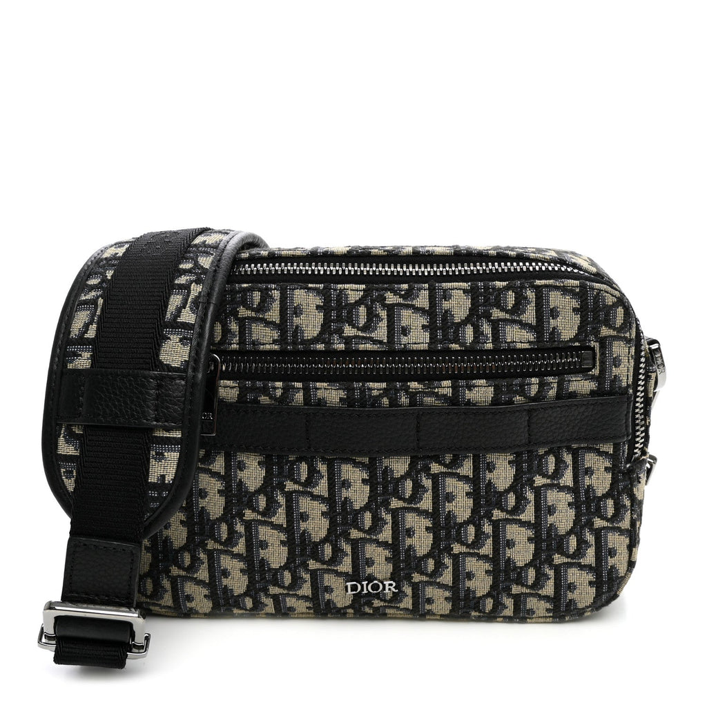 Dior HOMME Oblique Maxi Safari Messenger Beige Black