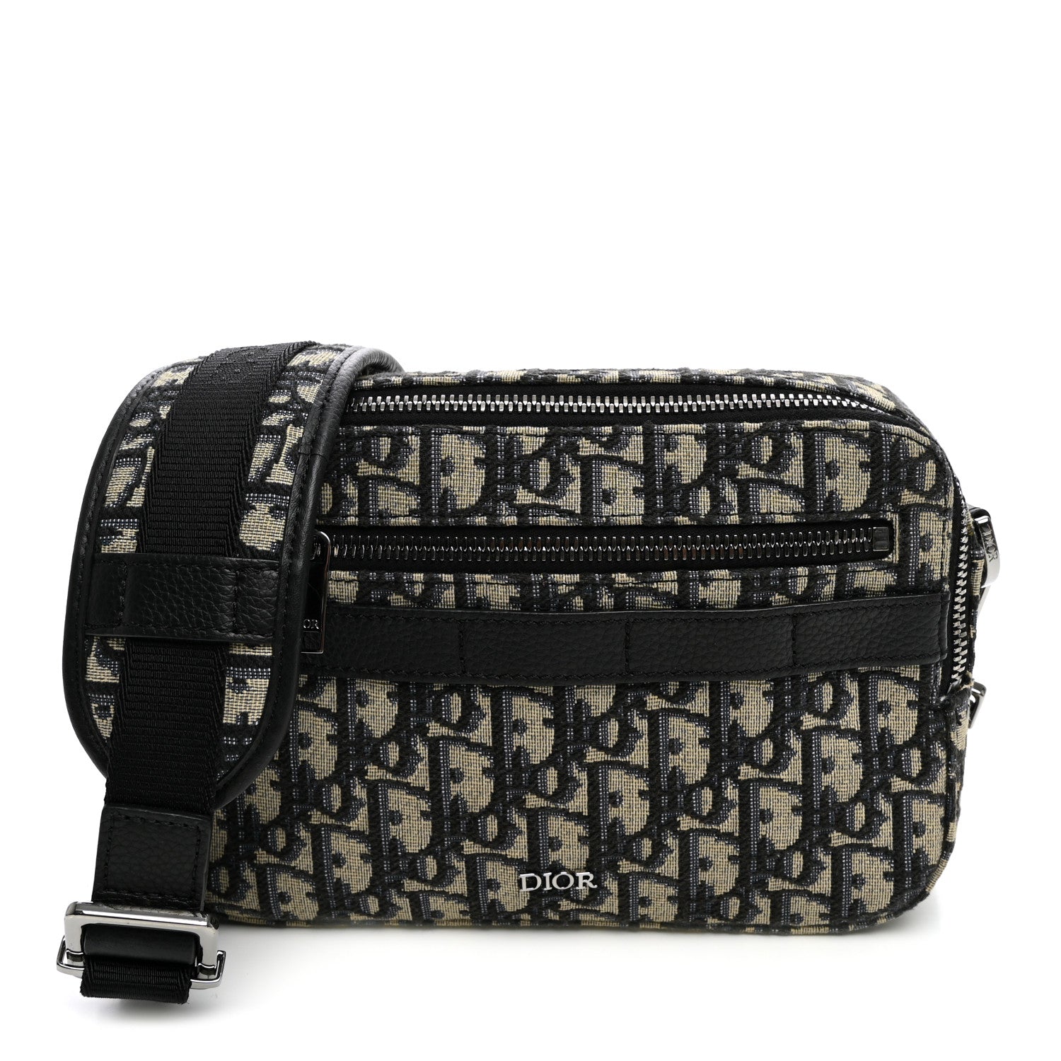 Dior HOMME Oblique Maxi Safari Messenger Beige Black