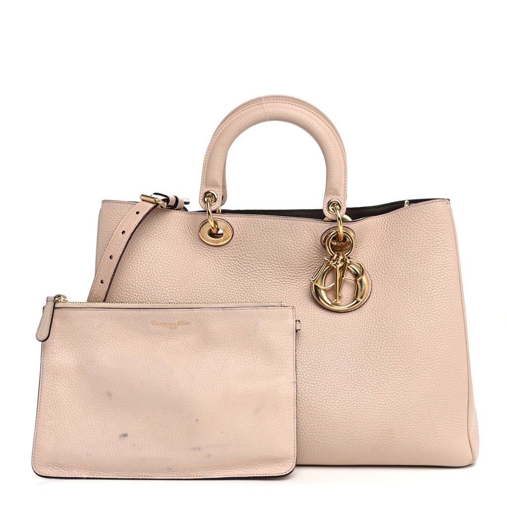 Dior Bullcalf Large Diorissimo Tote Rose Poudre