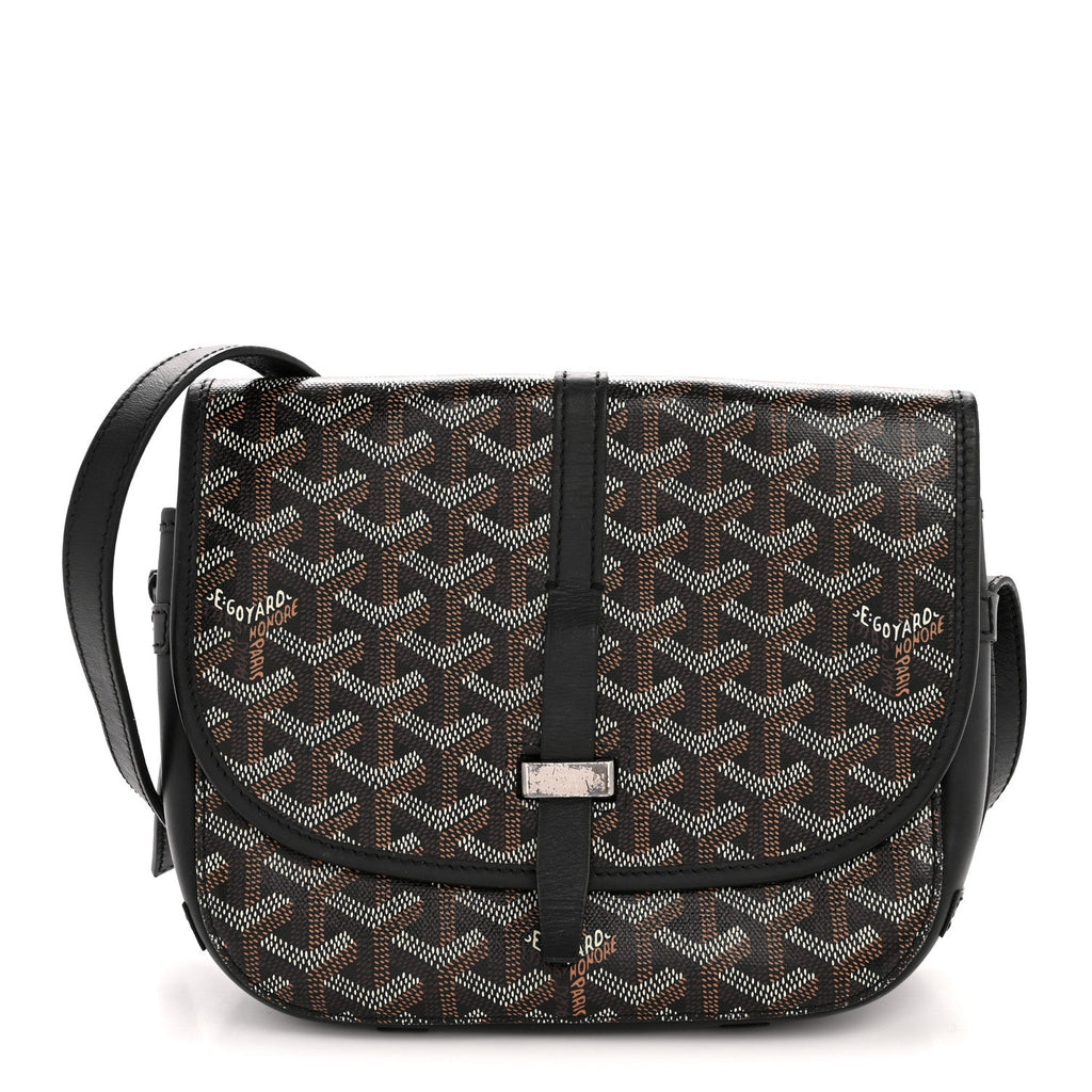 Goyard Belvedere PM Messenger Bag in Black Goyardine