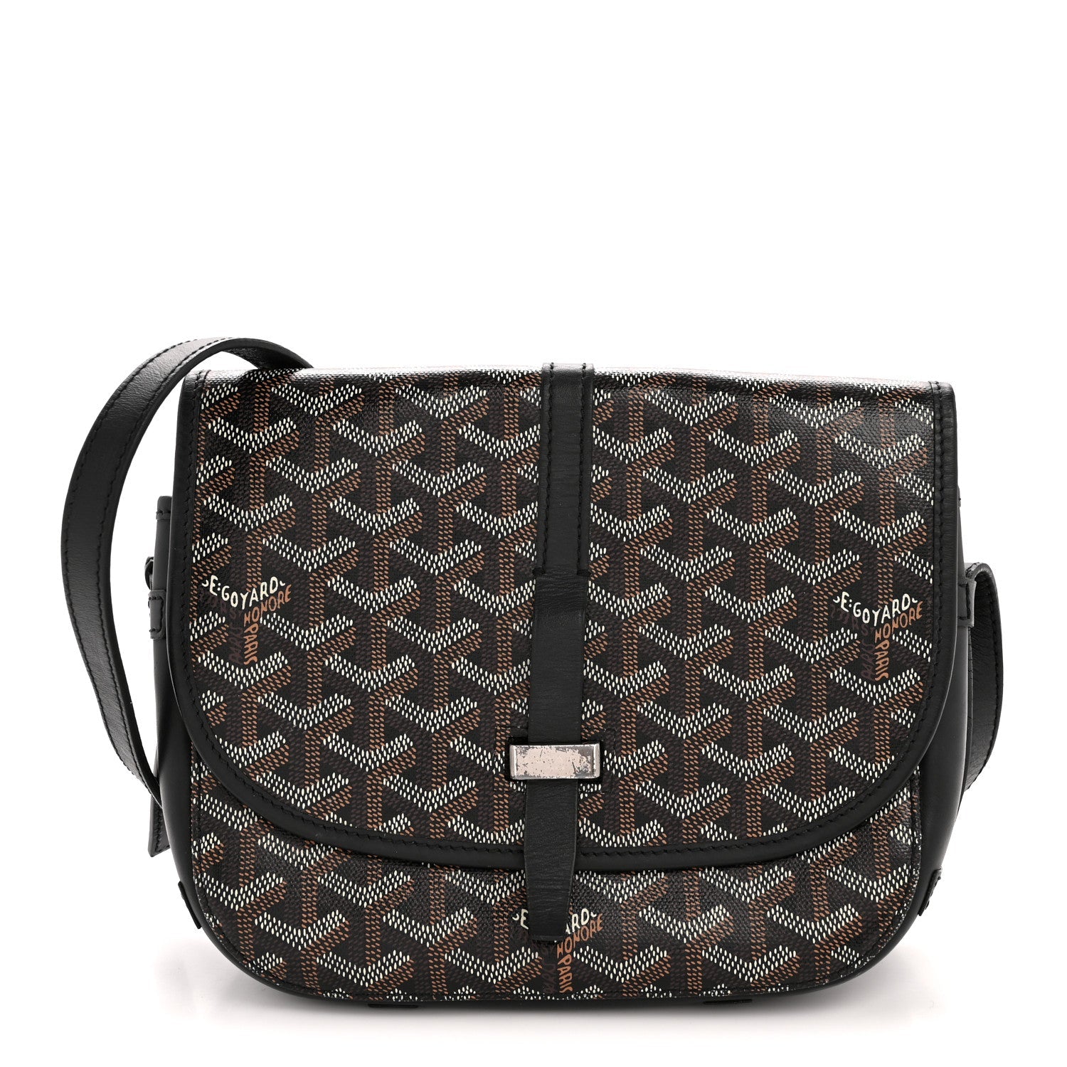 Goyard Belvedere PM Messenger Bag in Black Goyardine