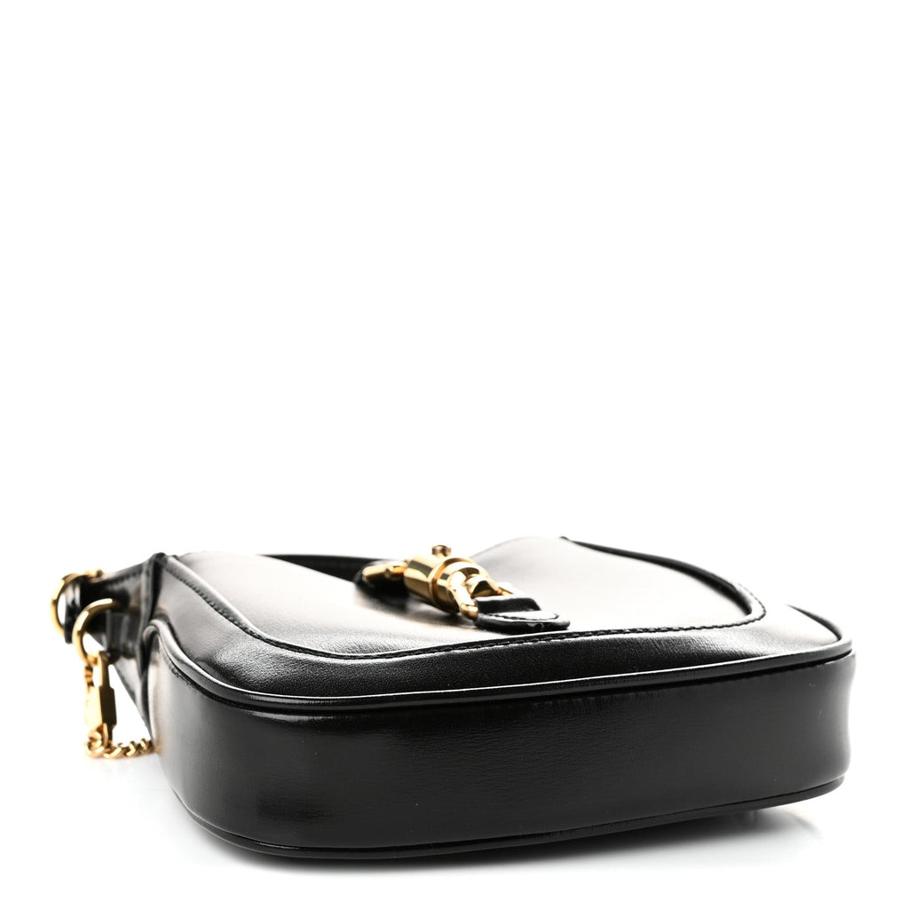 Gucci Boarded Dyana Lux Calfskin Nano Jackie 1961 Hobo Black