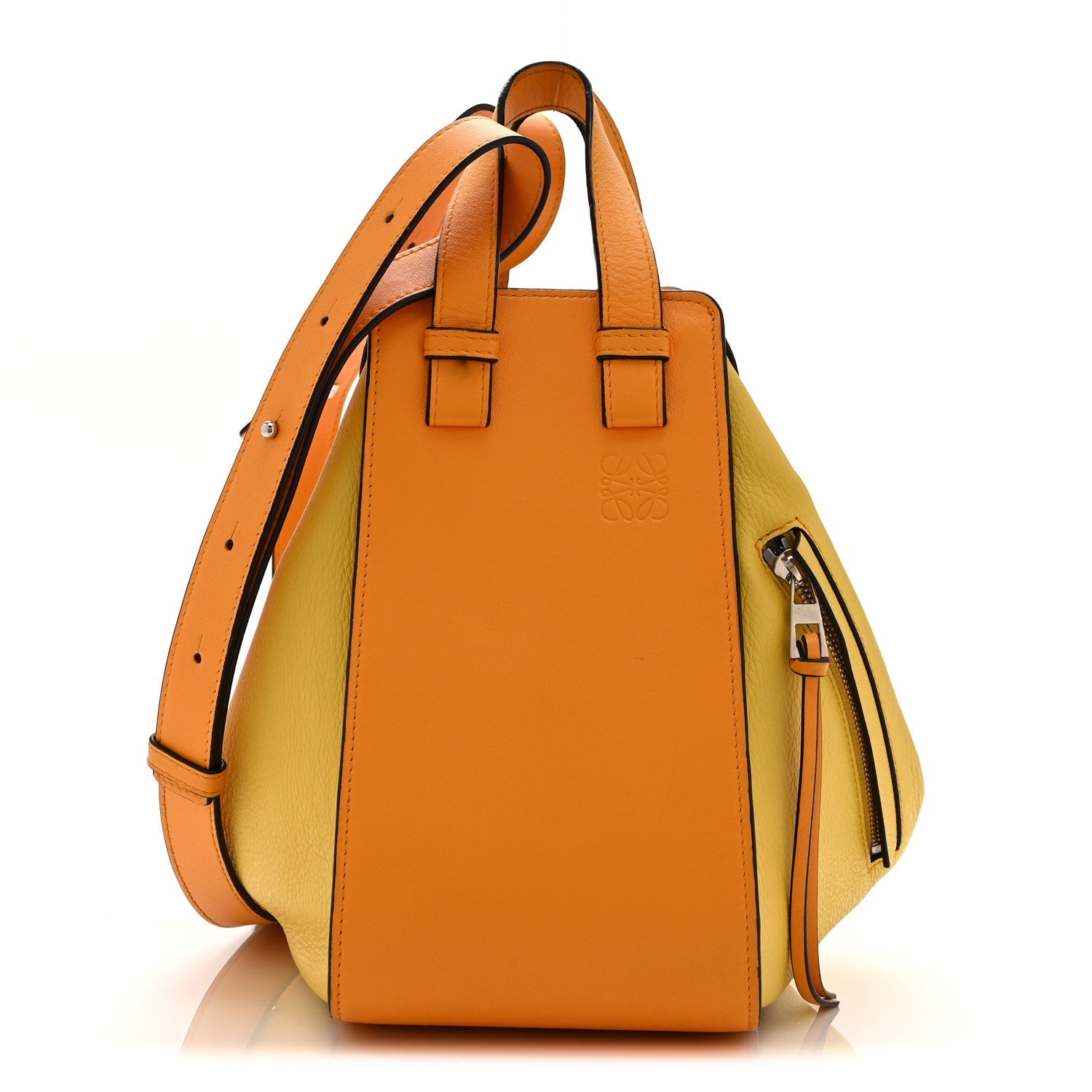 Loewe Calfskin Small Hammock Shoulder Bag Mandarin Yellow