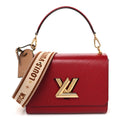 Louis Vuitton Epi Twist Shoulder Bag MM Rouge