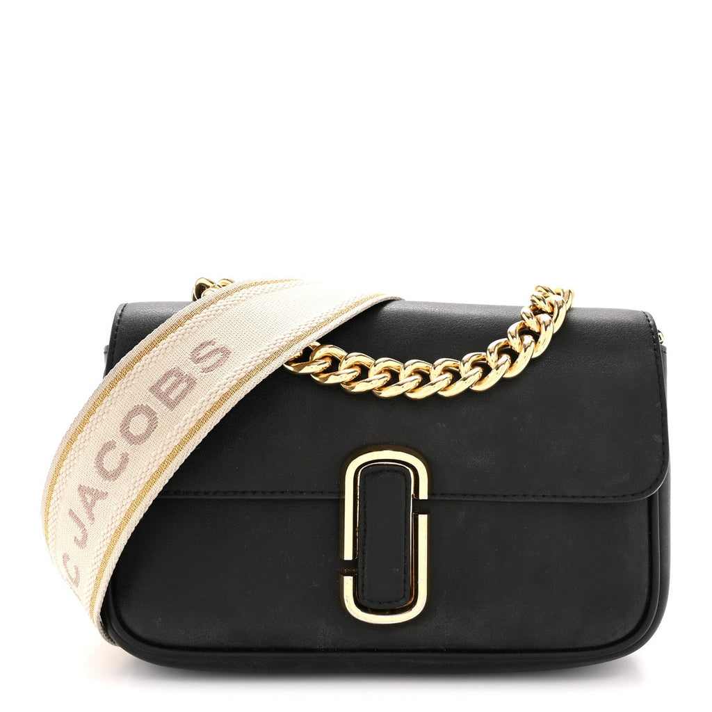 Calfskin The J Marc Shoulder Bag Black