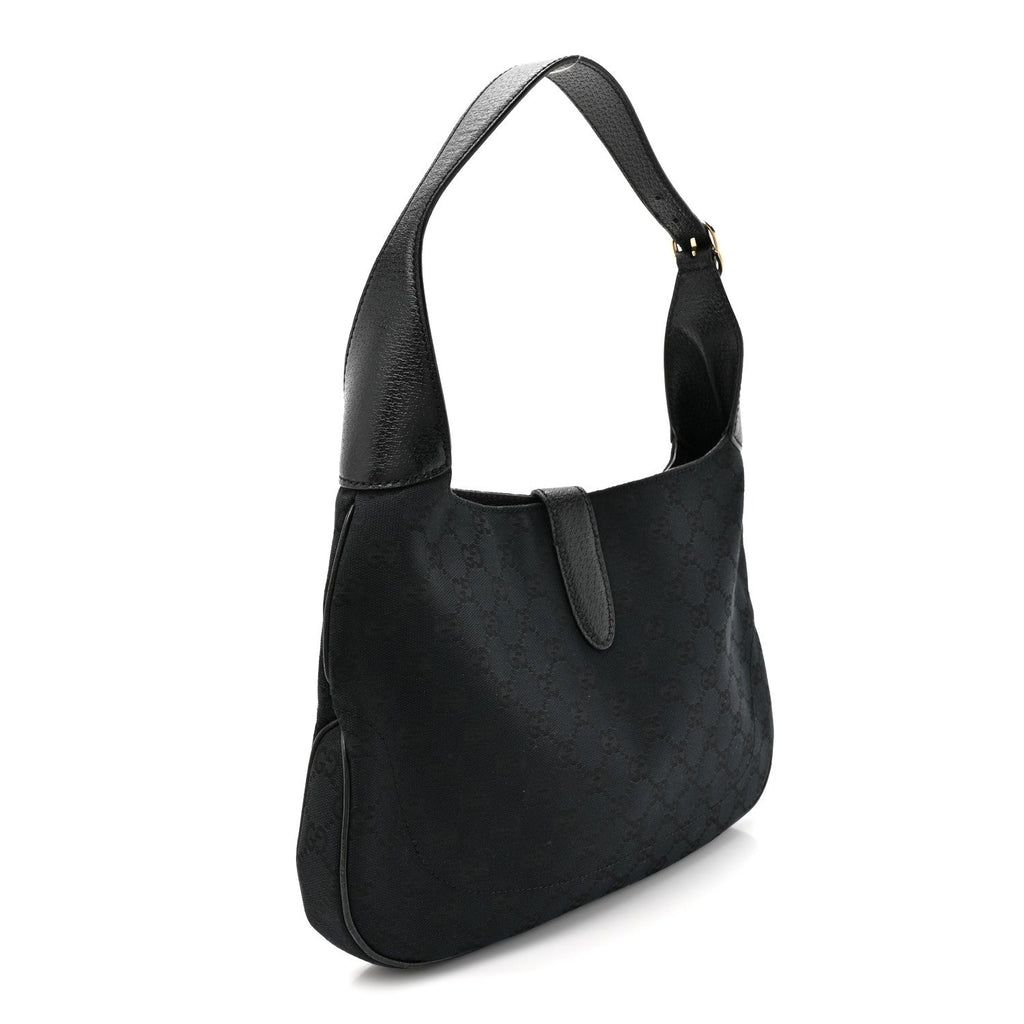 Gucci Monogram Small Jackie O Hobo Black