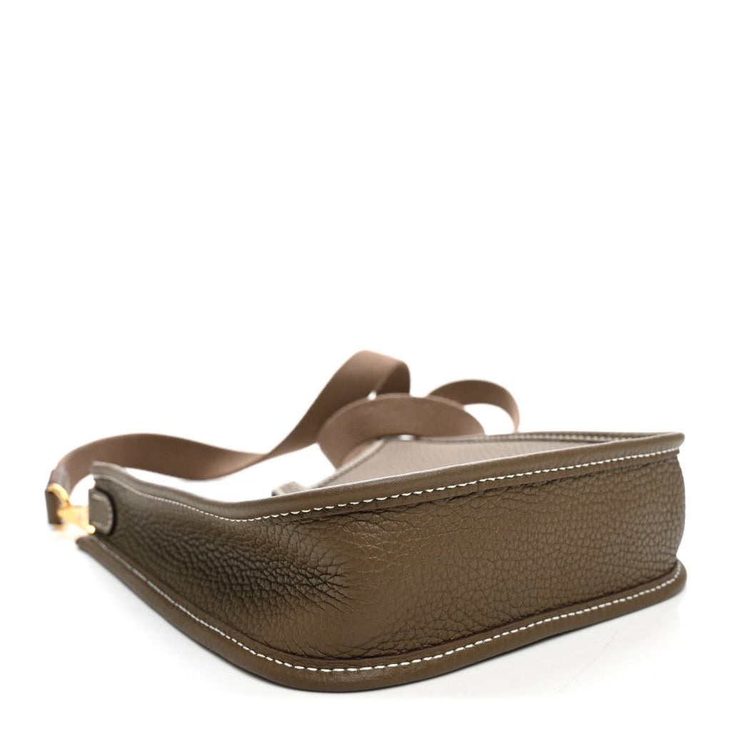 Hermès Taurillon Clemence Evelyne TPM Etoupe