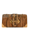 Prada Snakeskin Cahier Pochette Naturale