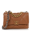 Chanel Lambskin Quilted Medium Chanel 19 Flap Brown