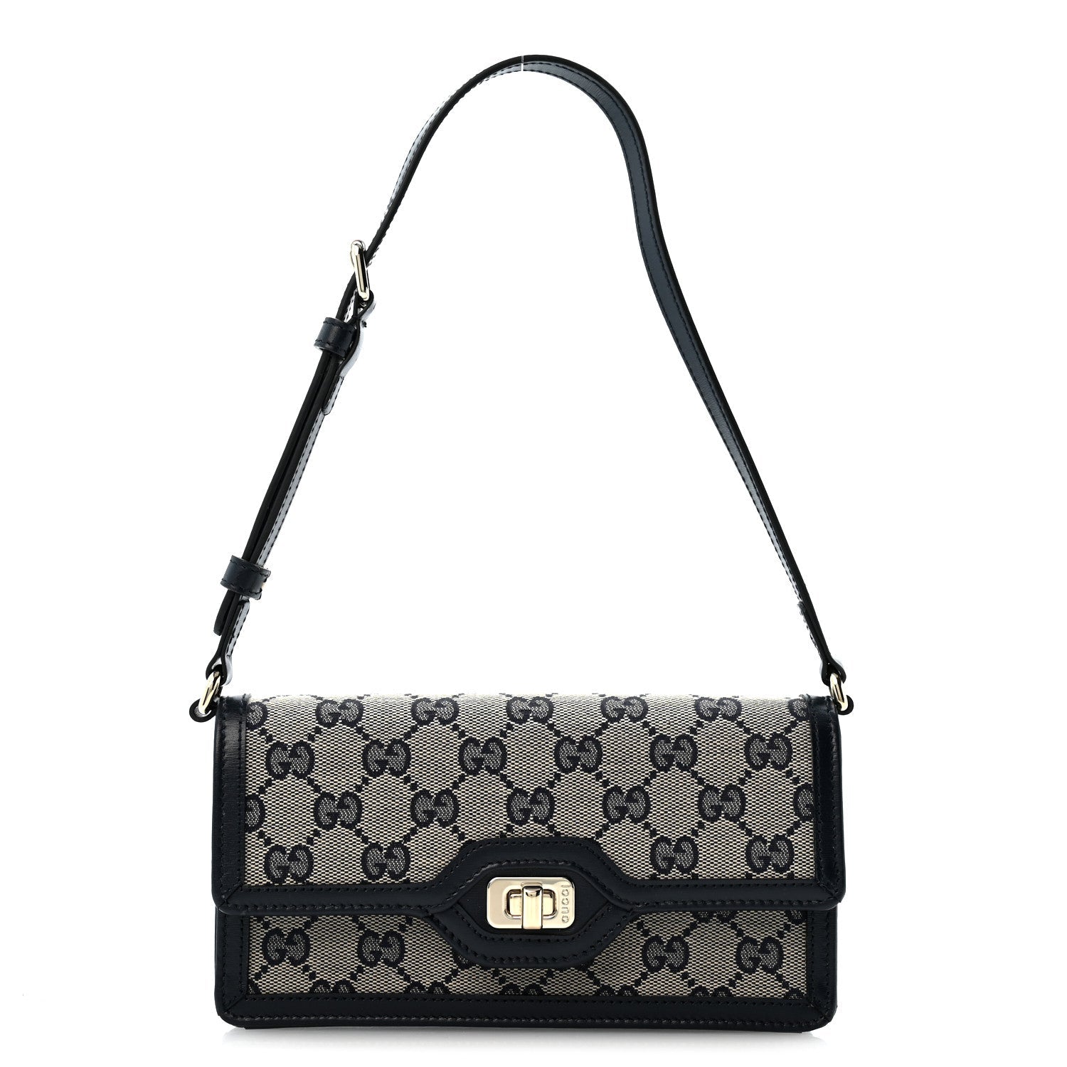 Gucci GG Monogram Mini Luce Shoulder Bag Beige Blue