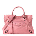 Balenciaga Agneau Arena Classic Hardware Medium Le City Vintage Pink
