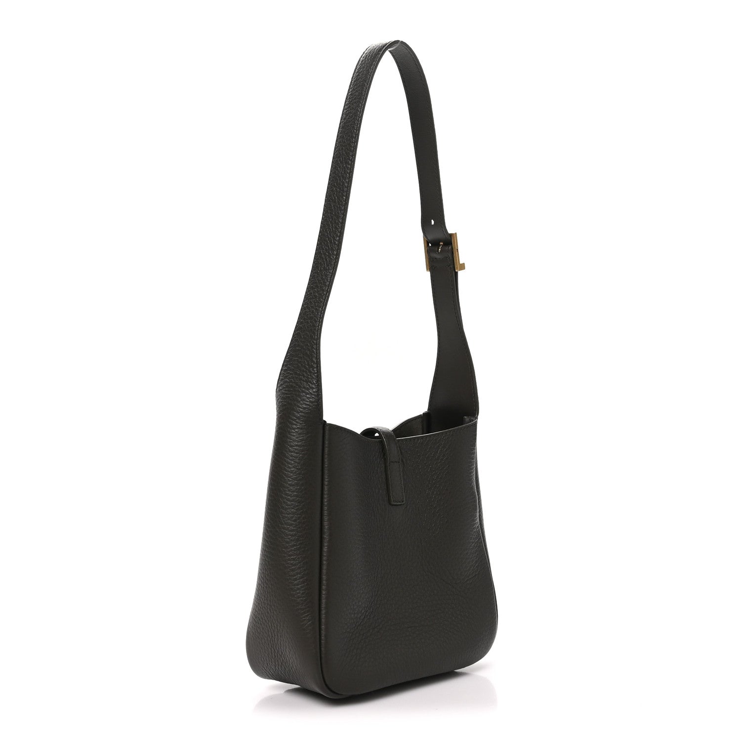 Saint Laurent Grained Deerskin Baby Supple Le 5 A 7 Hobo Light Musk