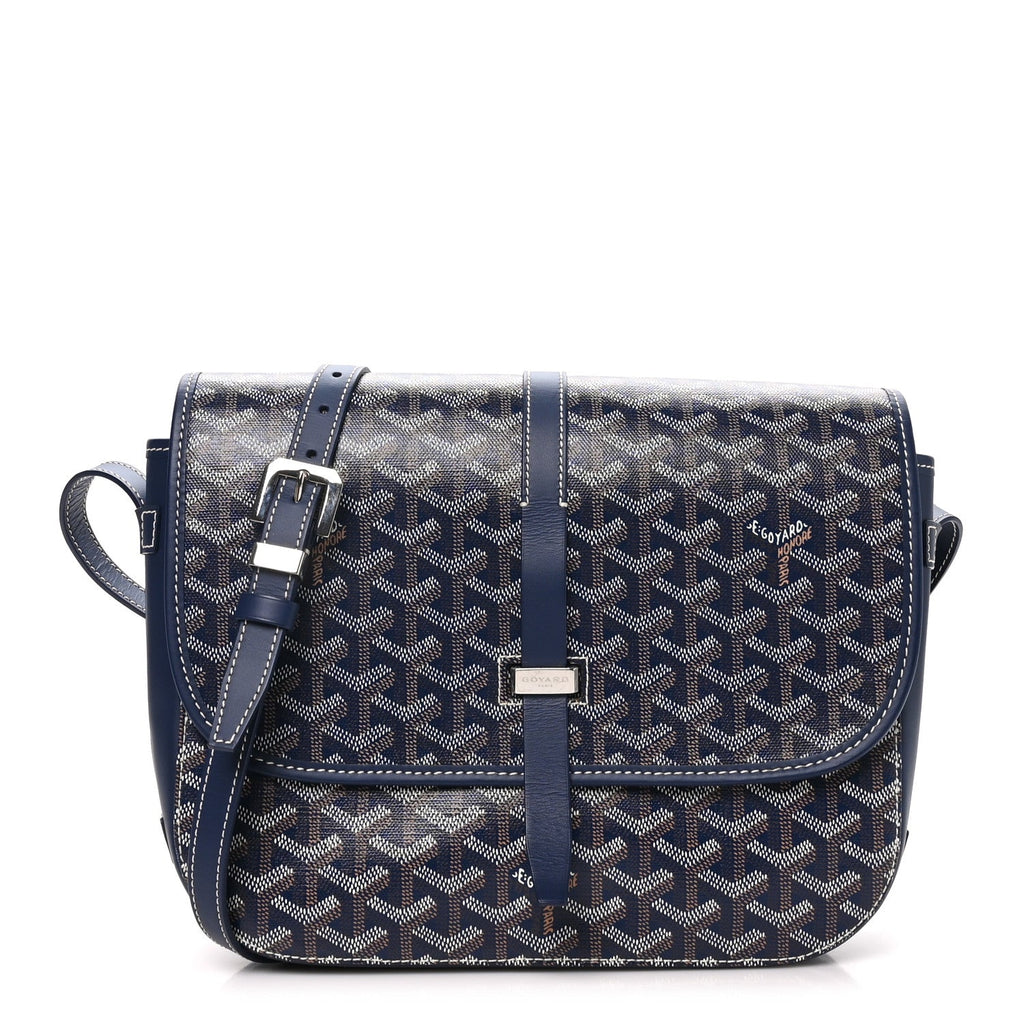 Goyard Goyardine Belvedere II MM Messenger Bag Navy